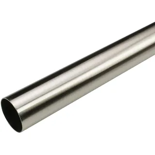 LIEDECO Vorhangstange Stilrohr 1-läufig Ø 28 mm 120 cm Silber
