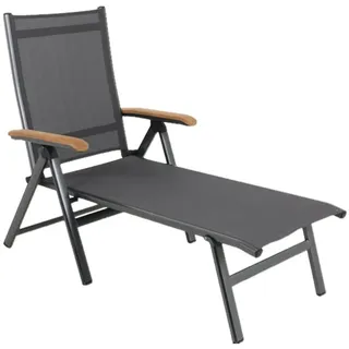MWH Das Original Reno Klappliege 142 x 70 x 106 cm grau/teak 