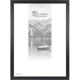 Clamaro Bilderrahmen Bilderrahmen Schwarz CLAMARO Collage nach Maß FSC® Holz Modern eckig 45x60 in Schwarz 45 cm x 60 cm