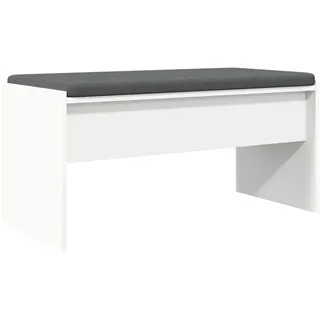 vidaXL Flurbank mit Kissen 83 x 38 x 40 cm Weiß