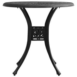 vidaXL Gartentisch Ø 78 x 72 cm Schwarz
