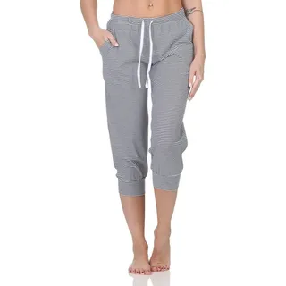 normann Schlafanzug Pyjama Gestreift Blau 40-42