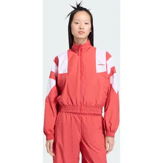 adidas BLOCKED WASHED ZIPPED TRACKTOP Trainingsanzug Rot XL