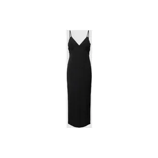 Cocktailkleid mit Effektgarn, Black, 50