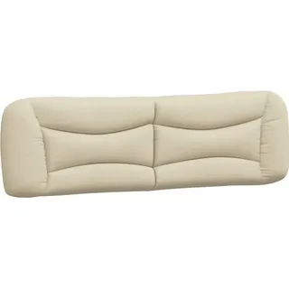 vidaXL Kopfteil-Kissen "Hvar" Creme 180 cm Stoff
