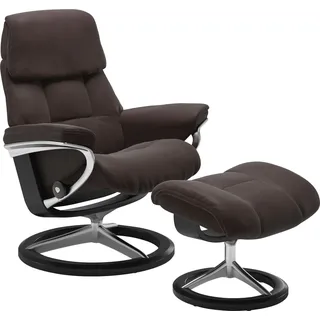Stressless Hocker Ruby Leder 53 x 41 x 39 cm Braun