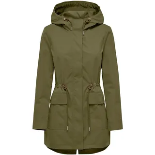 ONLY Damen Übergangsjacke ONLLouise Parka leichte Jacke mit Kapuze 15312869 Capulet Olive XS - XS