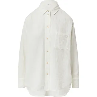 s.Oliver Oversized Bluse aus Musselin Beige L