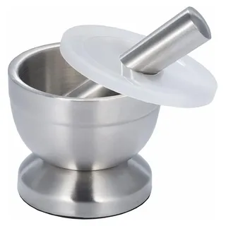 Edelstahl Mörser mit Stößel Lebensmittelecht Pestle and Mortar Stainless Steel, 10cm (3.9") Durchmesser