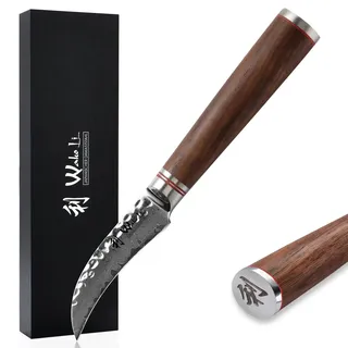 Wakoli Nussbaum Damast Schälmesser 8 cm