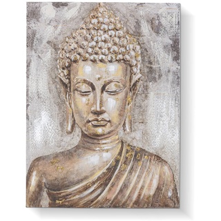 Wandbild 60 x 80 cm Buddha Holz