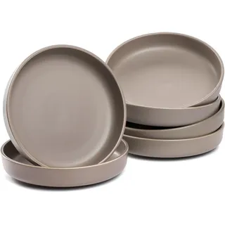 LEONARDO Speiseteller ROMA Ø 19,7 cm taupe 6er Set