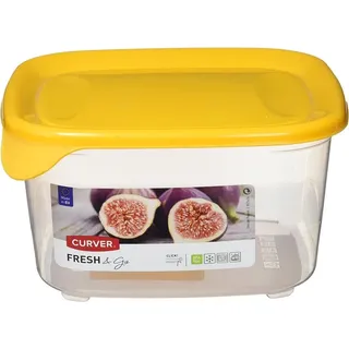 CURVER Fresh & Go 1,2L Frischhaltedose Lebensmittelbehälter Vorratsdose - Transparent/Gelb