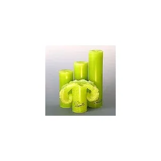 Candela Lotuskerze Trend gelbgrün 23 cm