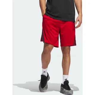 adidas Herren Legends 3-Streifen Basketball Shorts Team Power red 2/black M/7"