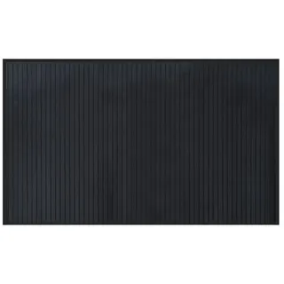 vidaXL Teppich Rechteckig Schwarz 60x100 cm Bambus