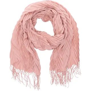 Antonio Damen Winter Schal Cashmera Plissee - rose