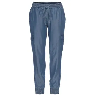 LASCANA Schlupfhose Denim-Optik Blau 34