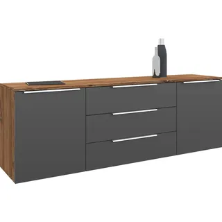borchardt Möbel Oliva 166 x 53 x 35 cm grau