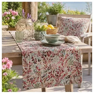 sander table + home Tischläufer Tischläufer Coral mehrfarbig 40 x 100 cm bunt