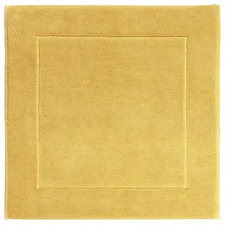Aquanova Badematte London, Gelb, Textil, Uni, rechteckig, 60x60 cm, für Fußbodenheizung geeignet, rutschfest, Badtextilien, Badematten