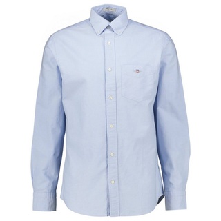 Gant Langarmhemd Herren Hemd REG OXFORD SHIRT Regular Fit Langarm (1-tlg) blau XL