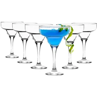 LAV 6X Cancella 300ml Misket Bisket Margarita Bicchieri - Lavastoviglie Cassaforte Classic Party Bar Champagne Espresso Cocktail Glass Set da Regalo Set - by di