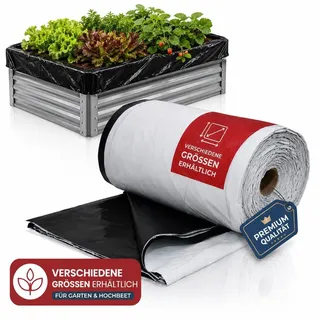 Silofolie 2 x 8 m – Abdeckplane wasserdicht, lichtdicht & reißfest für Garten, Hochbeet und Holz