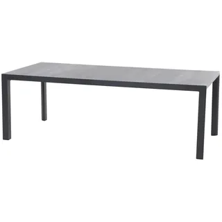 Siena Garden Gartentisch 220 x 100 x 74 cm Anthrazit/Wood Grey