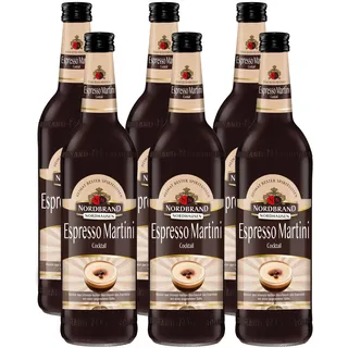 Nordbrand Espresso Martini (6 x 0,7l) – Cremiger Cocktail mit aromatischem Espresso und feiner Süße