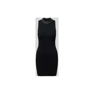 Minikleid aus Viskose-Mix mit Pailletten Modell 'BALERINA', Black, M