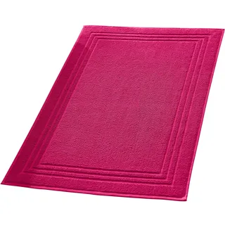 Erwin Müller Badteppich, Badematte, Duschvorleger Heidelberg 100% Baumwolle pink Größe 50x80 cm - sehr weich, schnell trocknend, strapazierstark