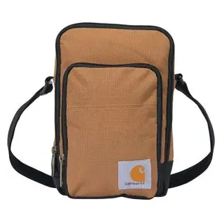 Carhartt Umhängetasche Crossbody Zip Bag, aus Polyester, braun, 2 Fächer, 15 x 22 cm, wasserabweisend