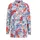 mit floralem Muster und Hemdkragen Blau/Rot 46