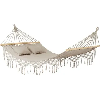 outtec Outtec® Hängematte, Beige, Textil, 2-Sitzer, Rechteckig, 200x1x150 cm, Gartenmöbel, Hängematten