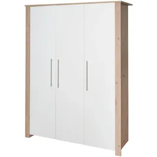 roba Kinderkleiderschrank Malo 3-türig Eiche weiß