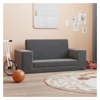 vidaXL Schlafsofa 2-Sitzer Anthrazit weich