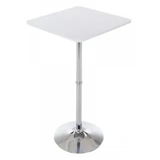 CLP Stehtisch quadratisch 60 x 60 cm Weiß