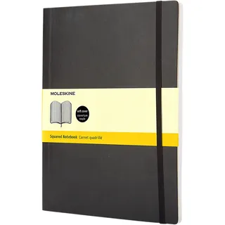 Moleskine Notizbuch Kariertes A4 Schwarz