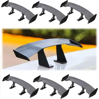Auto Mini Heckspoiler Flügel,6 Stück Universeller Klebe‐Spoiler ohne Bohren