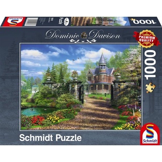 Schmidt Spiele Puzzle 1000 Teile Puzzle Dominic Davison Idyllisches Landgut 59618, 1000 Puzzleteile