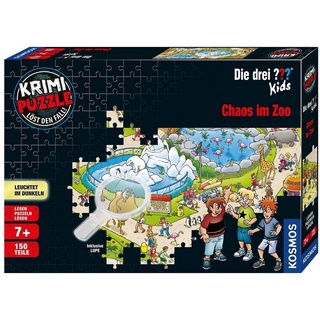 Kosmos Zauberkasten 697990 Krimi Puzzle: Die drei ??? Kids - Chaos im Zoo