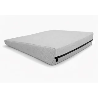 POKAR Keilkissen Stuhl Sitzkeil Ergonomisches Sitzkeilkissen Bürostuhl Kissen Orthopädisch Keilkissen Autositz Schaumstoff, Grau, 38 x 38 x 8/2 cm