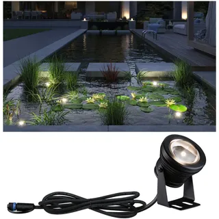Paulmann LED Außenleuchte Aluminium 12,1 cm IP68 inkl. 1x5 W dimmbar Schwarz