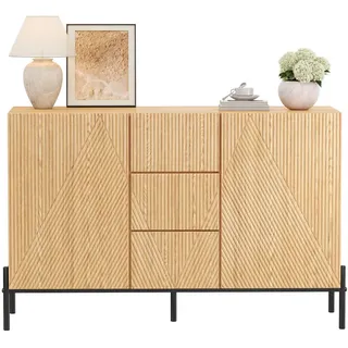 Okwish Sideboard 115,5 x 76 x 40 cm Beige