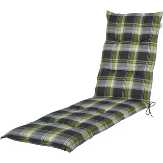 LIVARNO® Polsterauflage Valencia/Miami Relaxsessel (Karo/grün)