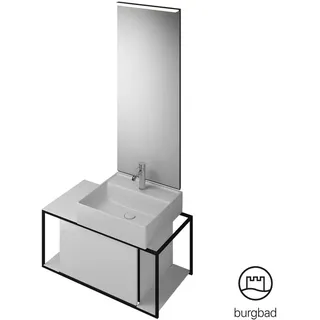 Burgbad Junit Schrank mit Waschtisch, mit Spiegel, SFLF090RF3148C0001G0175,