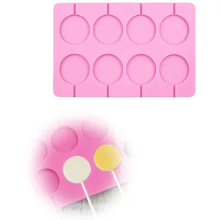 AEUXZA 1 Stück Silikon Lutscher & Lollipop Form, für perfekte DIY Schokolade, Süßigkeiten & Kuchenpops