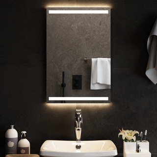 vidaXL LED Badspiegel Beleuchtung Wandspiegel Lichtspiegel Badezimmerspiegel Bad Spiegel Badezimmer Schminkspiegel Hängespiegel 40x60cm