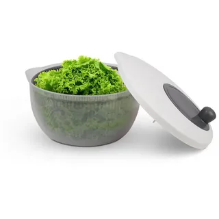 ProHome Salatschleuder 3D Kurbel 4 Liter Ø 25 cm grau